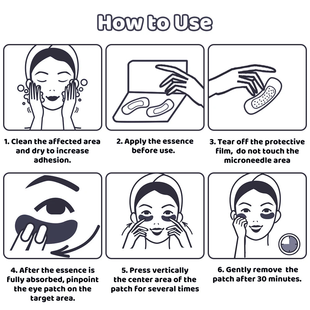 Hyaluronic Acid Microneedle Eye Patches